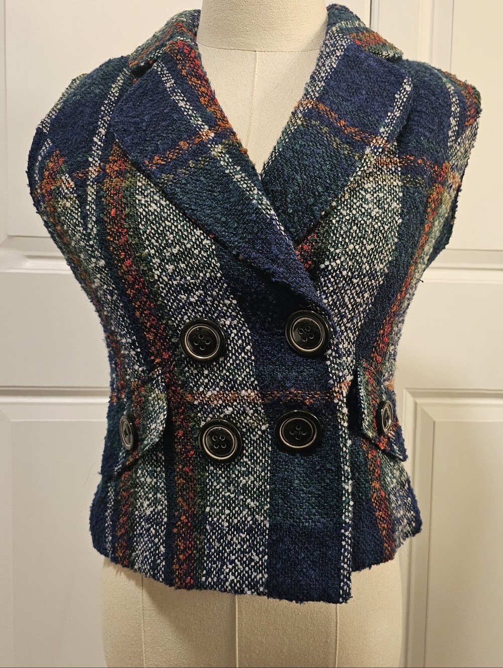 Cabi Wool Blend Vest Equestrian Old Money Country Style